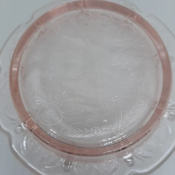 Antique Depression Glass Jeanette Cherries Bowl, Pink - Picture 5 of 9